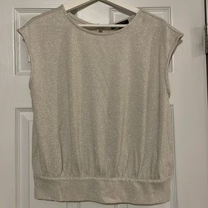 Banana republic Silver open back sweater, size Medium